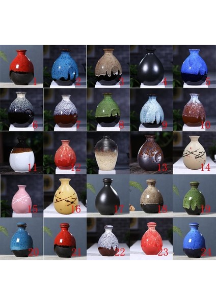 Stil 2 500 ml Sake Dağıtım Karaf Likör Isıtıcı Ev Seramik Şişe Barware Flagon Küçük Stoup Tek Mantarlı Pot (Yurt Dışından)