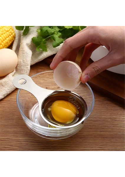 B 1 Adet Yumurta Beyaz Ayırıcı Mutfak Aracı Pişirme Aksesuarı Paslanmaz Çelik Aletler Yumurta Filtresi Huni Kaşık Bölücü Eşyaları (Yurt Dışından) indirimleri