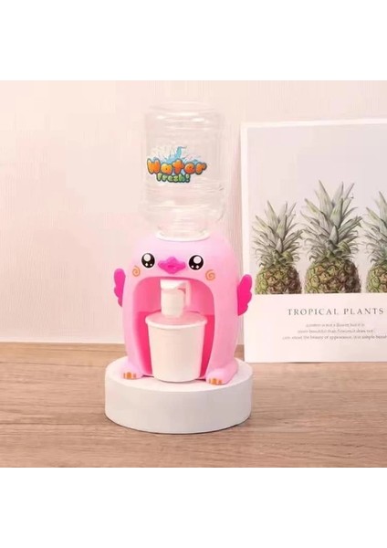 Pembe Ördek Yavrusu Mini Su Sebili Içme Çeşmesi Mutfak Oyuncak Çocuklar Için Hediye Çocuk Karikatür Su Suyu Süt Içme Çeşmesi Oyuncak (Yurt Dışından)