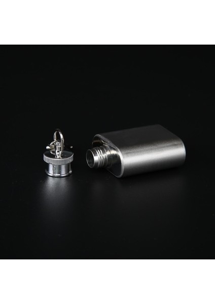 1 Oz Paslanmaz Çelik Likör Depolama Alkol Viski Şişesi Seyahat Taşınabilir Anahtarlık Mini Cep Drinkware Mutfak Bar (Yurt Dışından)