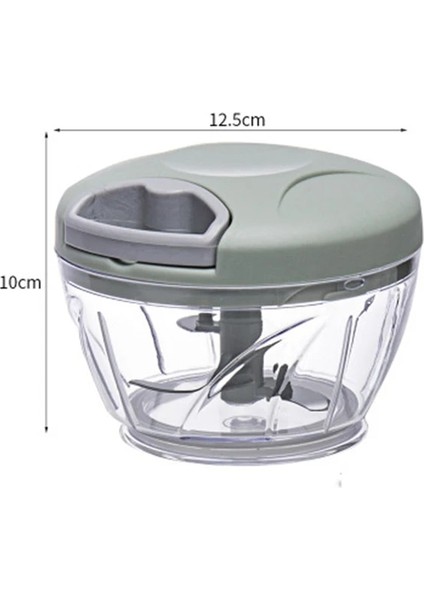 500ML Yeşil Sarımsak Kıyıcı 500/900ML Manuel Döndürme Meyve Sebze Kesici Kıyıcı Dilimleme Sarımsak Kırıcı Soyucu Öğütücü Blender Et Kıyma Makineleri (Yurt Dışından)