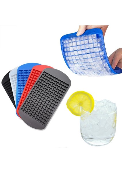 Beyaz 23X12X1.3CM Gıda Sınıfı 23X12X1.3CM 160 Kavite Silikon Bar Buz Küpü Tepsi Mini Buz Küpleri Küçük Kare Kalıp Buz Yapıcı Mutfak Aksesuarları (Yurt Dışından)