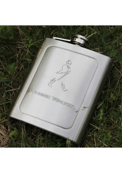 3.5 cm Huni 7 Oz Kabartmalı Cep Cep Şişesi Paslanmaz Çelik Alkol Şarap Kupa Viski Şişesi Erkekler Yürüteç Cep Mataralar Taşınabilir Drinkware Noel (Yurt Dışından)