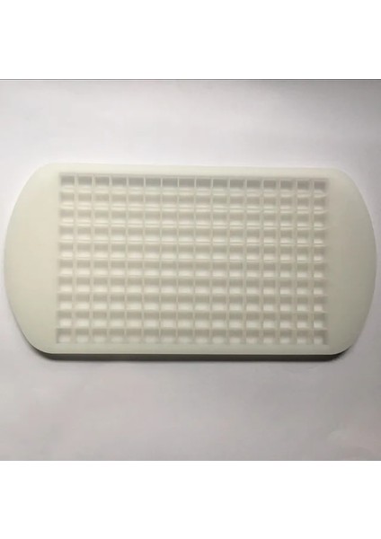 Beyaz 160 Izgaralar Mini 1 cm Buz Küpleri Makinesi Silikon Çikolata Kalıp Buz Küpü Tepsi Katlanabilir Buz Kalıp Küçük Kare Ev Alet Kek Kalıbı (Yurt Dışından)