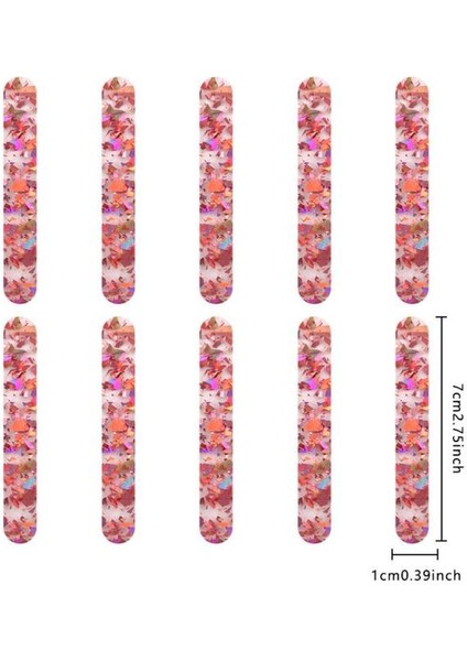 Stil 8 Gıda Sınıfı Akrilik Dondurma Payet Çubukları Yeni Yeniden Kullanılabilir Yaz Ev Yapımı Yaratıcı Popsicle Aksesuarları Mutfak Malzemeleri 10 Adet (Yurt Dışından)