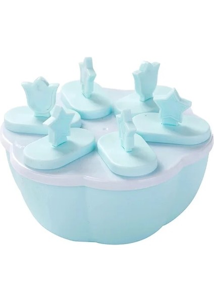 Bir Silikon Dondurma Kalıpları 4 Hücre Dondurulmuş Buz Küpü Kalıpları Buzlu Şeker Makinesi Dıy Ev Yapımı Dondurucu Lolly Kalıp Ücretsiz Sticks ile Gıda Güvenli (Yurt Dışından)