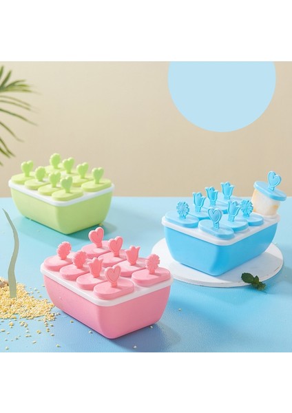 Bir Silikon Dondurma Kalıpları 4 Hücre Dondurulmuş Buz Küpü Kalıpları Buzlu Şeker Makinesi Dıy Ev Yapımı Dondurucu Lolly Kalıp Ücretsiz Sticks ile Gıda Güvenli (Yurt Dışından) fırsatları