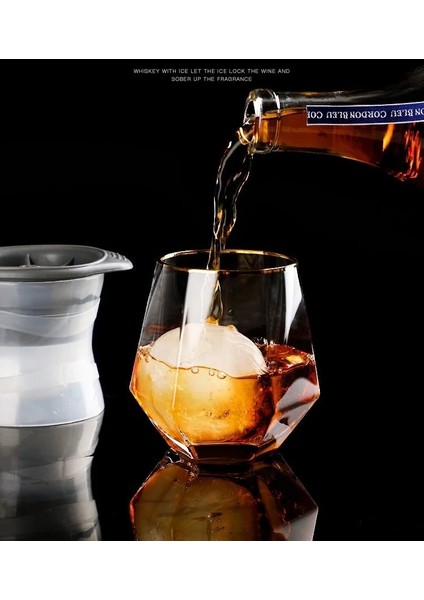 Gri 8 cm Viski Yuvarlak Buz Küpü Makinesi Silikon Top Şekli Küresel Buz Küpü Kalıp Makinesi Hızlı Dondurucu Buz Kalıp Tepsisi Mutfak Aletleri (Yurt Dışından) fırsatları