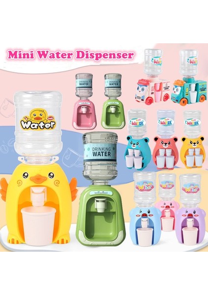 Blue-Bear Mini Su Sebili Çocuklar Çocuklar Için Hediye Sevimli Soğuk/sıcak Su Suyu Süt Içme Çeşmesi Simülasyon Karikatür Domuz Mutfak Oyuncak (Yurt Dışından)