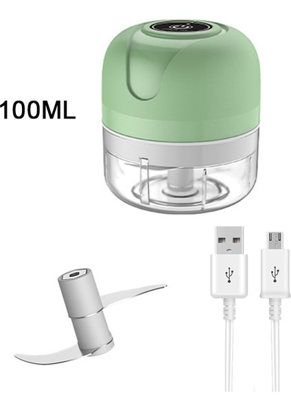 Yeşil 250 ml Mini Elektrikli Sarımsak Kıyıcı USB Kıyma Makinesi Sarımsak Ezici Makinesi Sağlam Dayanıklı Ezilmiş Zencefil Sebze Kırıcı Mutfak Aracı (Yurt Dışından) indirimleri