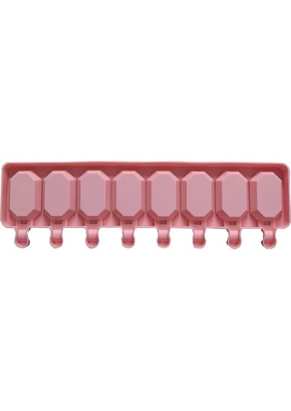 011 Pembe Silikon Dondurma Kalıp Dıy Çikolata Tatlı Popsicle Kalıpları Tepsi Buz Küpü Makinesi Ev Yapımı Araçları Yaz Parti Malzemeleri (Yurt Dışından)