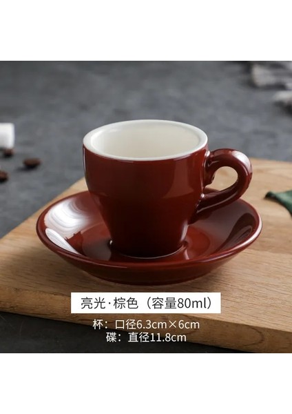 M 80ML 80ML Türk Espresso Fincanları Tabaklar ile Seramik Fincan Seti Siyah Çay Kahve Mutfak Parti Içecek Gereçleri Ev Dekor Yaratıcı Hediyeler (Yurt Dışından)