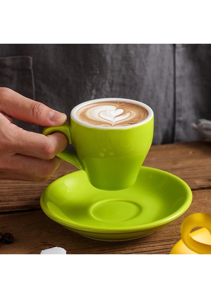 M 80ML 80ML Türk Espresso Fincanları Tabaklar ile Seramik Fincan Seti Siyah Çay Kahve Mutfak Parti Içecek Gereçleri Ev Dekor Yaratıcı Hediyeler (Yurt Dışından)