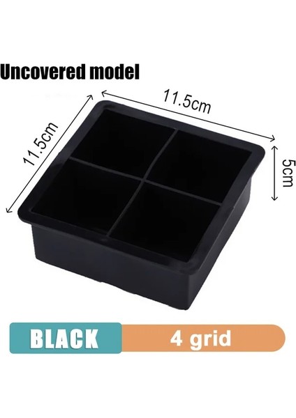 Kapak Yok-4plaid 2 Adet 4/6/8/15 Izgara Büyük Buz Kalıbı Kalıp Dev Jumbo Büyük Gıda Sınıfı Silikon Buz Küpü Kare Tepsi Kalıp Dıy Buz Yapım Makinesi Buz Küpü Tepsi (Yurt Dışından) fiyatları