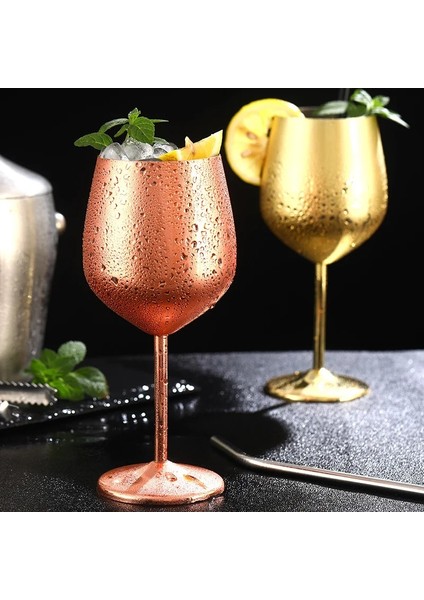 Siyah Tiaking 500ML Büyük Kapasiteli 304 Paslanmaz Çelik Altın Kadeh Kırmızı Şarap Bardakları Metal Düşme Önleyici Kırılmaz Şampanya Kadehi (Yurt Dışından) modelleri