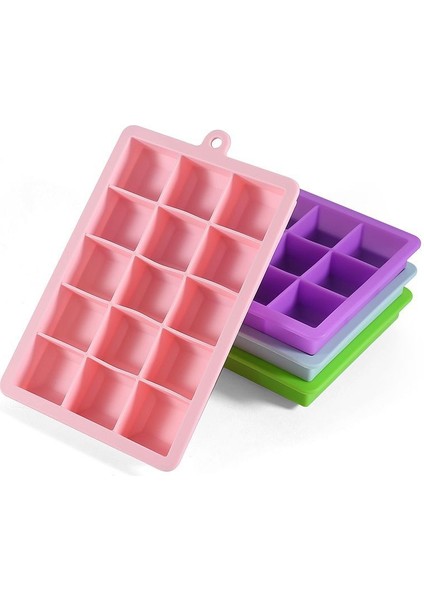 24 Izgara - Mor Dıy Kolay Bırakılan Magnum Silikon Kalıp Buz Için Formlar Silikon Glacon Kalıpları Ice Cube Tepsi Silikonları Ice Cube Maker Kalıp (Yurt Dışından) indirimleri