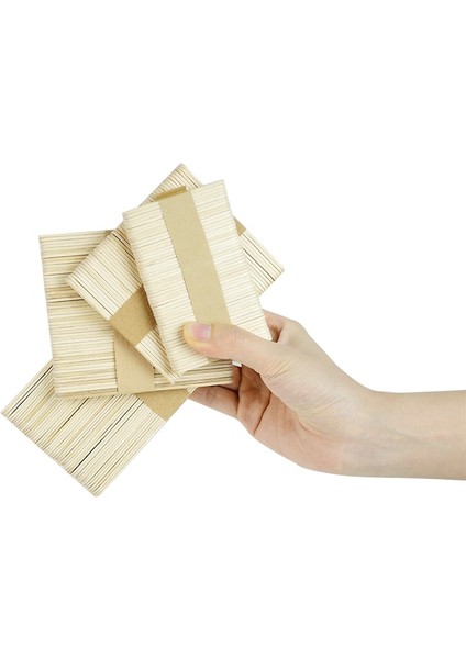 B07 50 Adet Çok Boyutlu Renkli Ahşap Dondurma Çubuğu Doğal Ahşap Dondurma Çubuğu Çocuklar Dıy Dondurma Çubuğu Mutfak Aksesuarları (Yurt Dışından) fırsatları