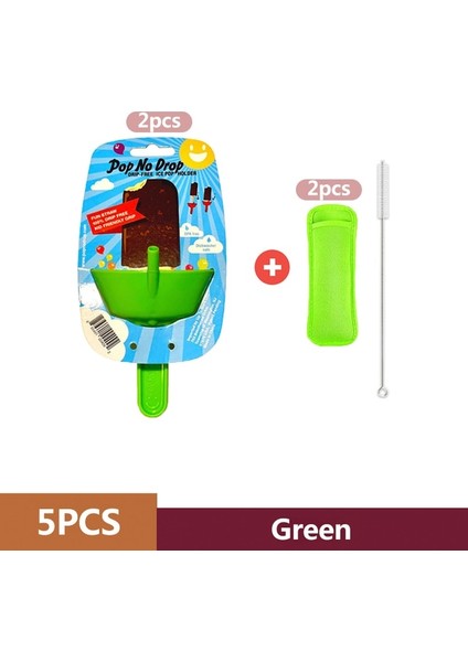 5 Adet Yeşil Damlamaya Dayanıklı Buzlu Şeker Rafı Damla Ücretsiz Buz Tutucu Karışıklık Ücretsiz Dondurulmuş Ikramlar Raf Buzlu Şeker Tutucu Çocuklar Için Pipetli Dondurma Kalıp (Yurt Dışından)