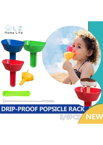 5 Adet Yeşil Damlamaya Dayanıklı Buzlu Şeker Rafı Damla Ücretsiz Buz Tutucu Karışıklık Ücretsiz Dondurulmuş Ikramlar Raf Buzlu Şeker Tutucu Çocuklar Için Pipetli Dondurma Kalıp (Yurt Dışından) fiyatları