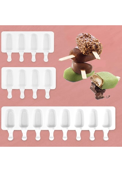 Gri Sılıkolove Gıda Sınıfı Silikon Dondurma Kalıpları Buz Pop Kalıp Dondurma Bar Kalıpları Makinesi Dondurma Çubukları ile (Yurt Dışından) fırsatları