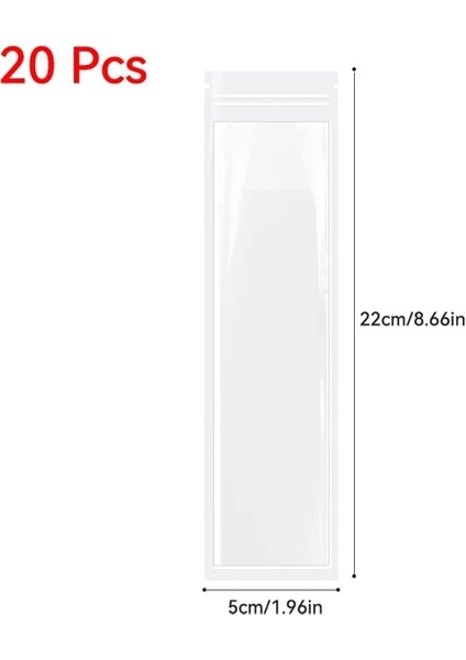 22CMX5CM 20PCS 20PCS Şeffaf Dondurma Torbası Popsicle Plastik Kese Kek Ekmek Çikolata Paketi Çanta Tek Kullanımlık Buz Yapma Çantaları (Yurt Dışından)
