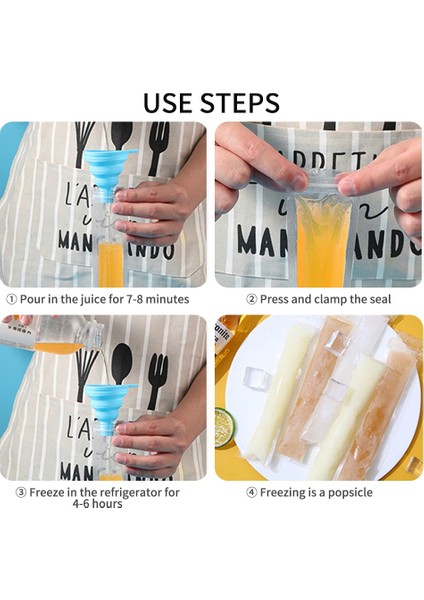 22CMX5CM 20PCS 20PCS Şeffaf Dondurma Torbası Popsicle Plastik Kese Kek Ekmek Çikolata Paketi Çanta Tek Kullanımlık Buz Yapma Çantaları (Yurt Dışından) fiyatları