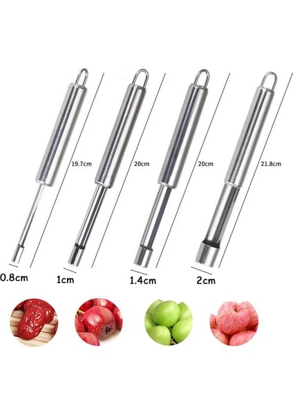 4 Adet Meyve ve Sebze Araçları Meyve Oyacağı Paslanmaz Çelik Elma Oyacağı Kırmızı Tarihleri Kiraz Armut Tohumu Oyacakları Sökücü Mutfak Gereçleri Erişim (Yurt Dışından)