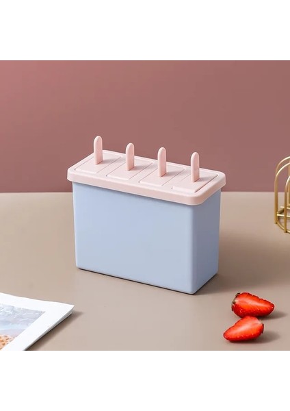 Mor Büyük 4 Adet Dondurma Kabı Seti Gıda Sınıfı Plastik Yaz Çocuk Dıy Renk Tatlı Desteği Dondurma Kalıp (Yurt Dışından)