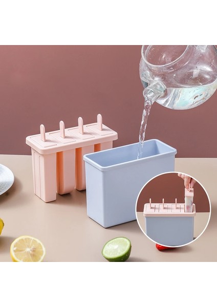 Mor Büyük 4 Adet Dondurma Kabı Seti Gıda Sınıfı Plastik Yaz Çocuk Dıy Renk Tatlı Desteği Dondurma Kalıp (Yurt Dışından) fırsatları