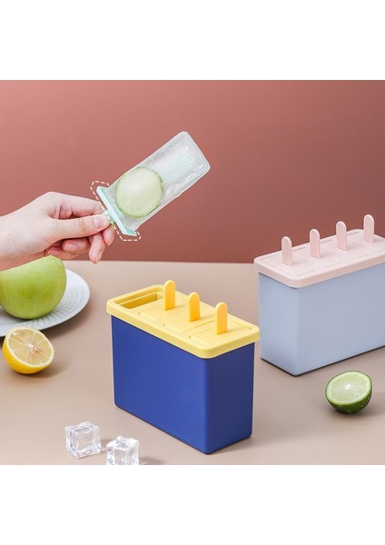 Mor Büyük 4 Adet Dondurma Kabı Seti Gıda Sınıfı Plastik Yaz Çocuk Dıy Renk Tatlı Desteği Dondurma Kalıp (Yurt Dışından) indirimleri