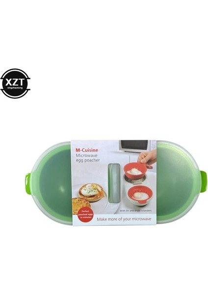 Yeşil 1 Adet Mini Mikrodalga Yumurta Kaçak Avcılık Gıda Sınıfı Tencere Çift Fincan Yumurta Kazanı Mutfak Buğulanmış Yumurta Seti Mikrodalga Fırınlar Pişirme Araçları (Yurt Dışından)