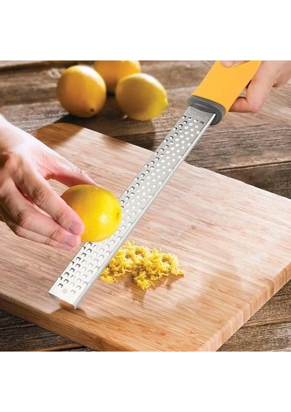 Stil 3 Peynir Rende Paslanmaz Çelik Zester Manuel Parmesan Peyniri Rende Ergonomik Saplı Zester Mutfak Aracı Limon Narenciye Meyveler (Yurt Dışından) fırsatları