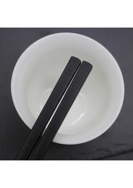K-1 Pair-Zj 1 Çift Çin Çubuklarını Sofra Gıda Sopa Alaşım Chopstickd Catering Suşi Çubukları Kaymaz Ev Mutfak Eşyaları (Yurt Dışından)