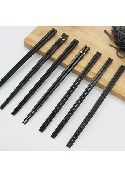K-1 Pair-Zj 1 Çift Çin Çubuklarını Sofra Gıda Sopa Alaşım Chopstickd Catering Suşi Çubukları Kaymaz Ev Mutfak Eşyaları (Yurt Dışından)