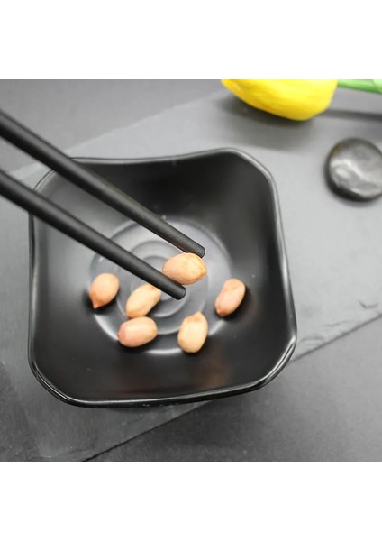 K-1 Pair-Zj 1 Çift Çin Çubuklarını Sofra Gıda Sopa Alaşım Chopstickd Catering Suşi Çubukları Kaymaz Ev Mutfak Eşyaları (Yurt Dışından)