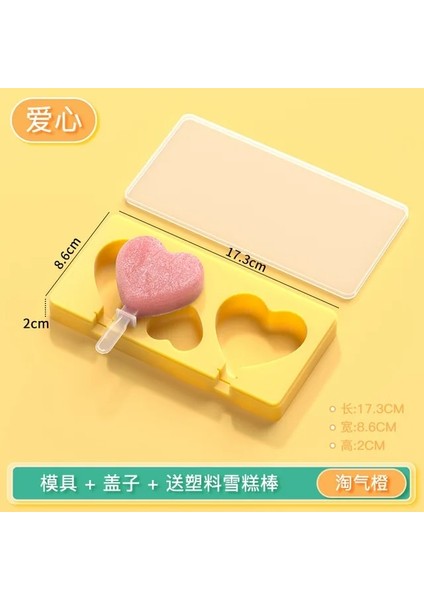 Aşk-Sarı Hayvan Dondurma Silikon Kalıp Popsicle Çikolata Kalıp Dıy El Yapımı Dondurma Kalıp Dıy Yaz Çocuk Dondurma Kalıp (Yurt Dışından) fiyatları