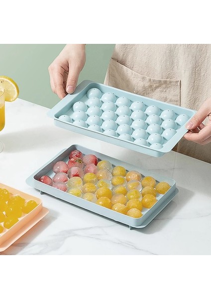 Mavi 17X10 cm 33 Izgaralar Buz Topu Makinesi Gıda Sınıfı Pp Hokeyi Buz Kalıbı Kalıp Dondurulmuş Buz Küpü Tepsileri Çıkarılabilir Kapaklı Mutfak Aletleri Aksesuarları (Yurt Dışından) fiyatları