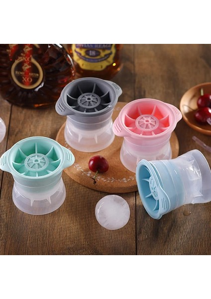 M-Green 6 cm Buz Hokeyi Kalıp Silikon Yuvarlak Buz Küpü Makinesi Büyük Şeffaf Buz Topu Tepsisi Küre Hızlı Dondurucu Bar Kokteyl Viski Aracı (Yurt Dışından) fiyatları