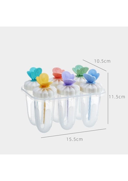 Roket Plastik Dondurma Kalıp Dıy Ev Yapımı Popsicle Kalıpları Dondurucu Suyu Yapımcısı Altı Delikli Tepsi Yaratıcı Popsicle Varil Kalıp (Yurt Dışından)