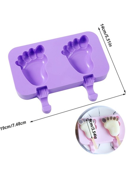 ZY-266 Silikon Dondurma Kalıp Dıy Ev Yapımı Popsicle Kalıpları Dondurucu 4/3 Hücre Küçük Boy Buz Küpü Tepsi Popsicle Varil Yapımcıları (Yurt Dışından)