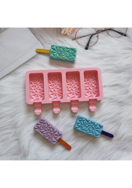 012 Mavi Yeni Formu Tepe Şekli Yaz Dondurma Silikon Kalıp Dıy Buz Pop Maker Dondurucu Meyve Suyu Popsicle Kalıp Buz Tepsisi Kek Pişirme Mol (Yurt Dışından)