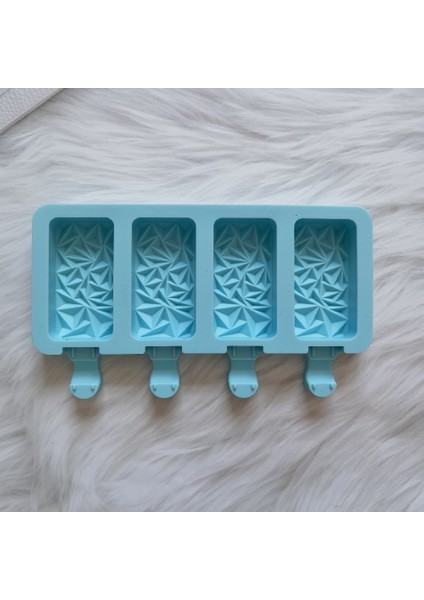 012 Mavi Yeni Formu Tepe Şekli Yaz Dondurma Silikon Kalıp Dıy Buz Pop Maker Dondurucu Meyve Suyu Popsicle Kalıp Buz Tepsisi Kek Pişirme Mol (Yurt Dışından)