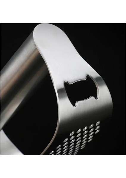 Çok Fonksiyonlu Sarımsak Zencefil Basın El Taşlama Dilimleme Paslanmaz Çelik O-Şekilli Mutfak Haddeleme Kırıcı 1 Adet Sebze Aracı (Yurt Dışından)