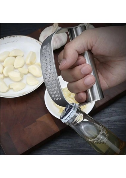 Çok Fonksiyonlu Sarımsak Zencefil Basın El Taşlama Dilimleme Paslanmaz Çelik O-Şekilli Mutfak Haddeleme Kırıcı 1 Adet Sebze Aracı (Yurt Dışından) indirimleri