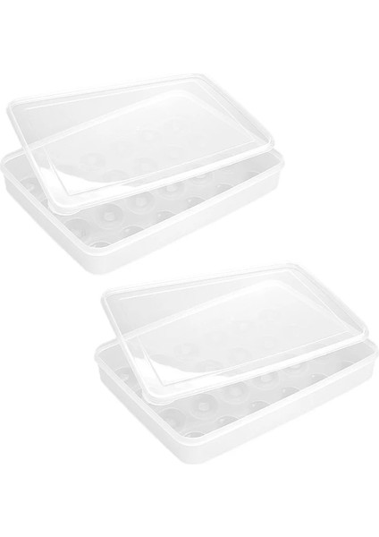 Beyaz 2 Şeffaf Yumurta Kabı, Kapaklı 48 Yumurta, Kolay Taşıma Aksesuar Seti Bulaşık Makinesinde Yıkanabilir Taşıyıcı, Istiflenebilir (Yurt Dışından) fiyatları