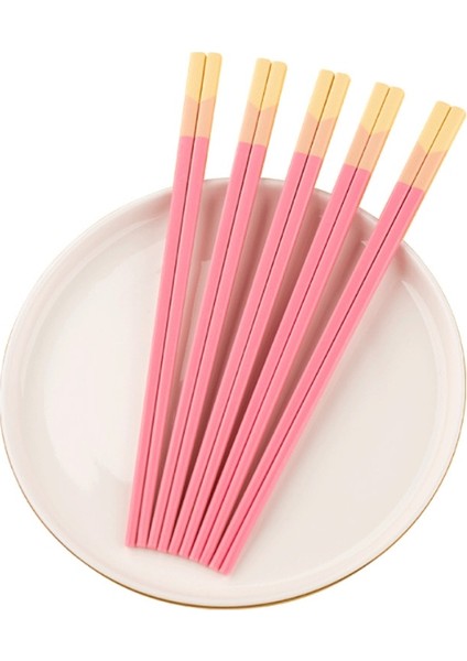 1 Çift-Pembe-02 1 Çift Fiberglas Yemek Çubukları Pembe Yeşil Mavi Yeniden Kullanılabilir Japon Yemek Çubukları Yüksek Sıcaklığa Dayanıklı Kaymaz Suşi Çubuğu (Yurt Dışından) fırsatları