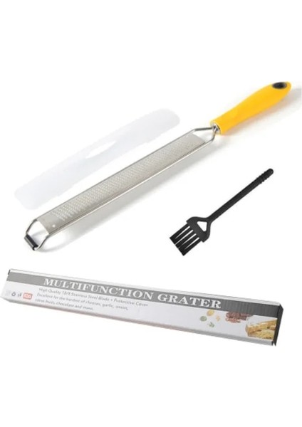 Sarı 1 Adet Paslanmaz Çelik Çok Amaçlı Limon Rende Pişirme Aracı Peynir Rende Silecek Mutfak Gadget (Yurt Dışından)