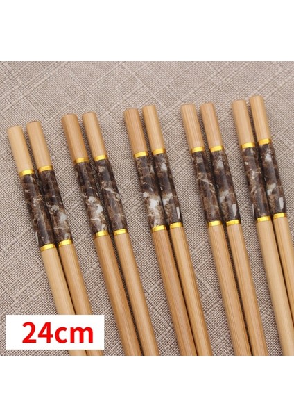 Yeni T 5 Çift 5 Çift El Yapımı Doğal Bambu Ahşap Çubuklar Kullanımlık Suşi Gıda Sopa Hediye Sofra Kore Çubuklarını Set Sevimli Yemek Çubukları (Yurt Dışından)