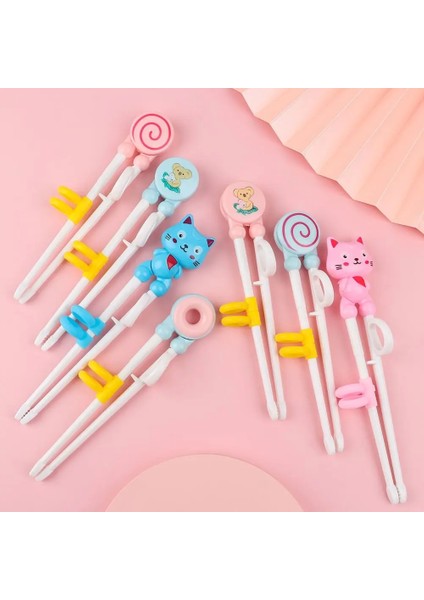 Mavi Kedi 1 Çift Karikatür Yemek Çubukları Çocuk Yemek Eğitimi Yemek Çubukları Yemek Çubuklarını Öğrenmek Doğru Kullanım Bebek Uygulama Yemek Çubuğu (Yurt Dışından) modelleri