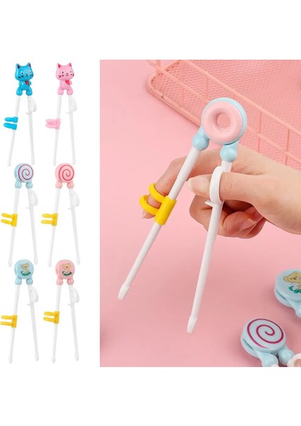 Mavi Kedi 1 Çift Karikatür Yemek Çubukları Çocuk Yemek Eğitimi Yemek Çubukları Yemek Çubuklarını Öğrenmek Doğru Kullanım Bebek Uygulama Yemek Çubuğu (Yurt Dışından) fırsatları